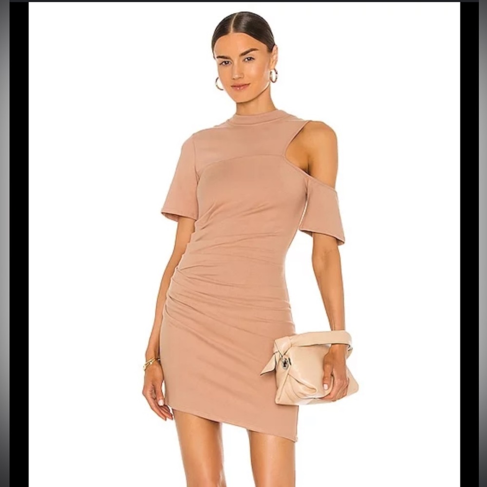 Hours Caelie tee dress in nude